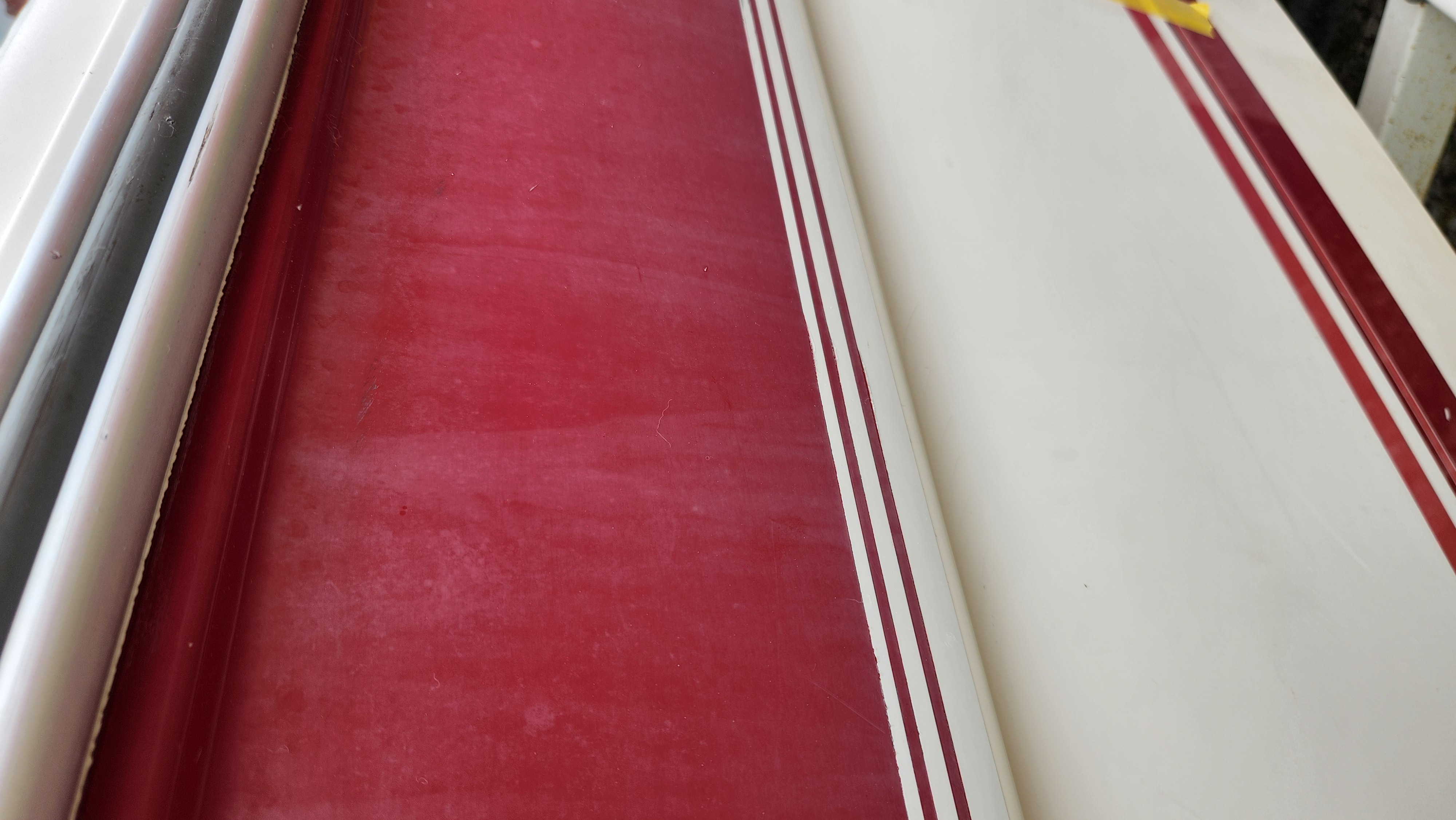 Gelcoat Polish & Restoration — Boat — before