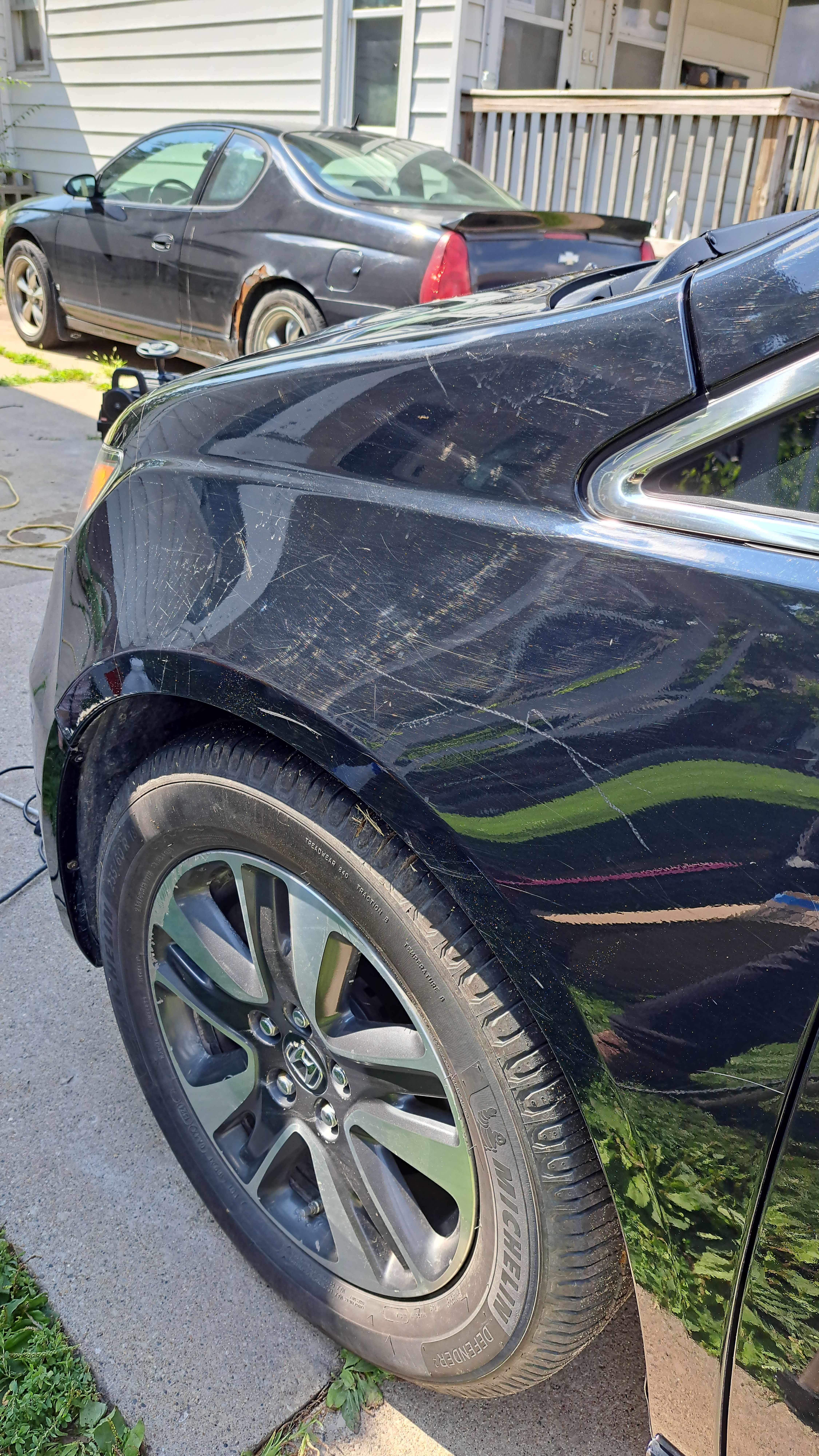 Deep Scratch & Swirl Correction — Honda — before