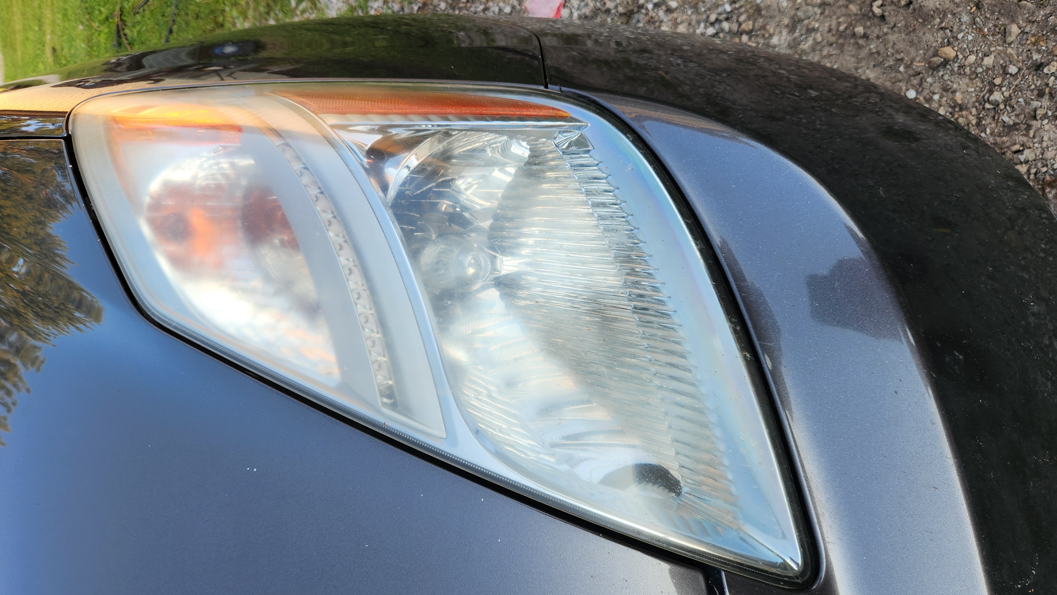 Headlight Restoration — Sedan — before